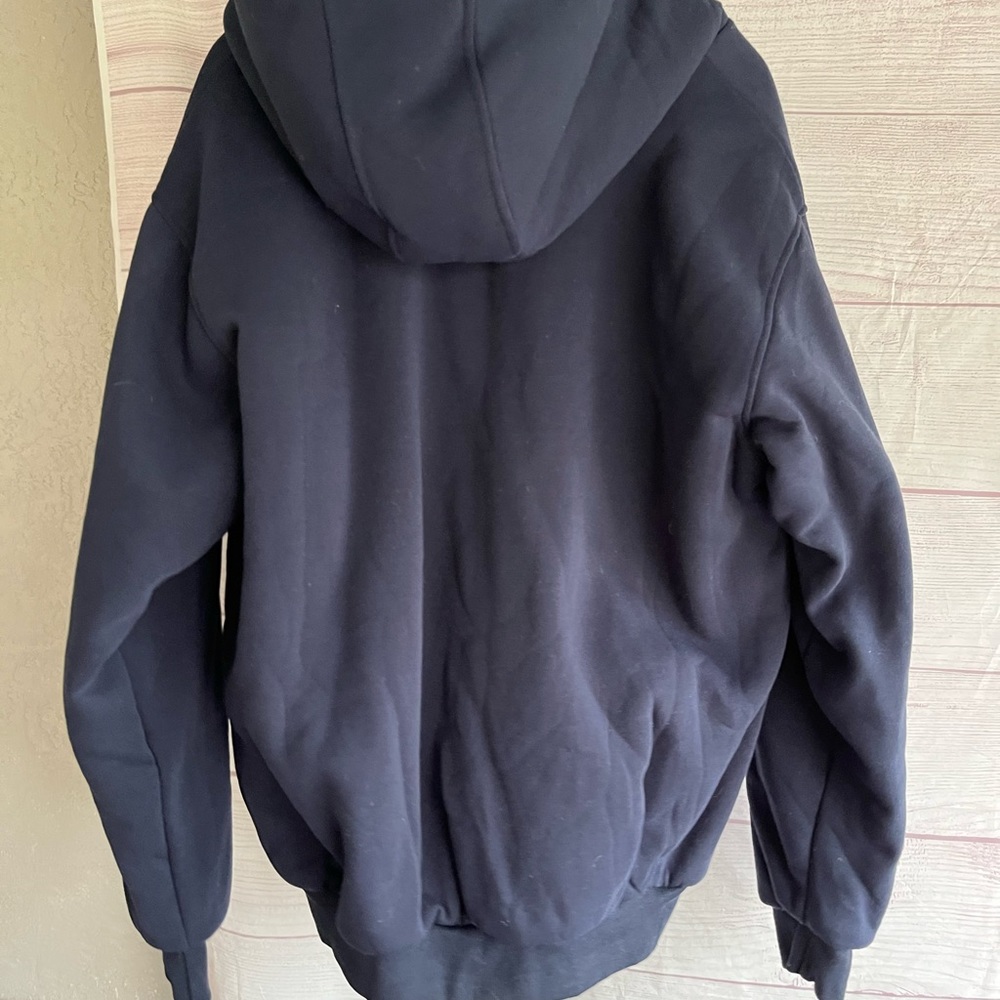 Duke Ultimate Fleece Lined Hooded Sweatshirt Navy XL - Picture 3 of 5